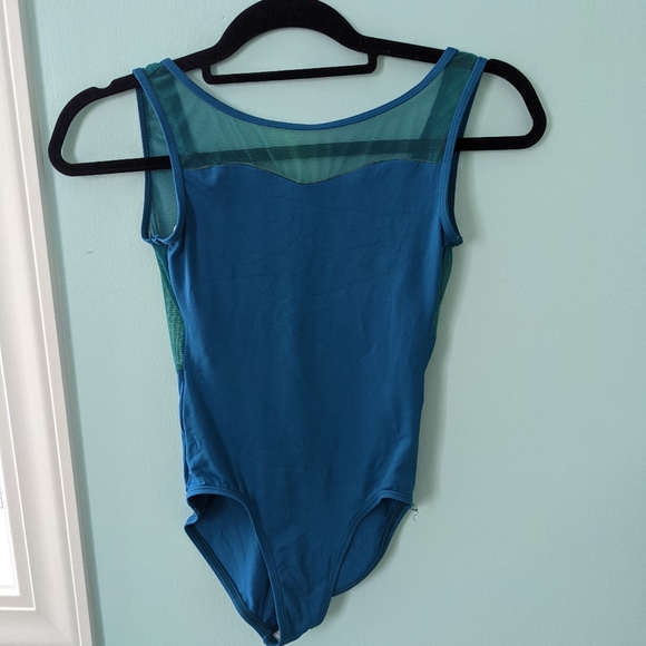 Tops - SOLD blue leotard